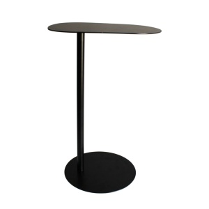 Masă Laterală Neagră din Metal, H&S Collection, 35xH53 cm – Design Minimalist