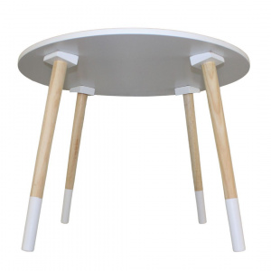 Masă pentru copii, H&S Collection, din MDF alb, 60 cm