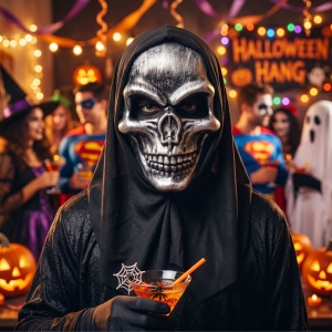 Mască craniu înfricoșător pentru Halloween