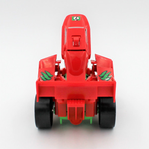 Mașinuță convertibilă, tip robot Dino, Deluxbase, culoarea roșu