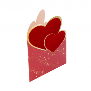 Mini felicitare Double Hearts - Img 1