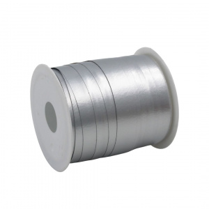 Minirolă rafie argintiu mat 10m x 10mm - Img 2