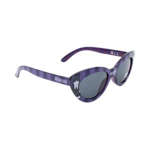 Ochelari de Soare Copii Wednesday Addams – Model Cat Eye, Protecție UV, Design Gotico-Violet