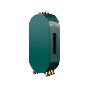 Organizator pliabil pentru bijuterii, tip dulap Ecarla, culoarea verde, 23.5 cm. CB38ZIE