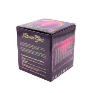 Pahar cu inserție de confetti steluțe albastre și negre, pereți dubli, sticlă borosilicată, 300 ml, Aurora Glow