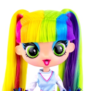 Păpușă Mini Decora Majoreta (Cheer), 28 cm cu Accesorii – Păpușă de Personalizat, Peste 50 Surprize, păr lung, colecția Decora Girlz