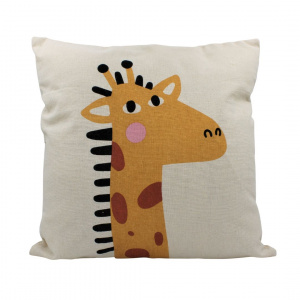 Pernă pentru copii, model girafă, 40x40 cm