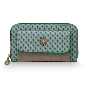 Portofel Pocket, Pip Studio, Green 19.5x11x4.5 cm, colecția Suki