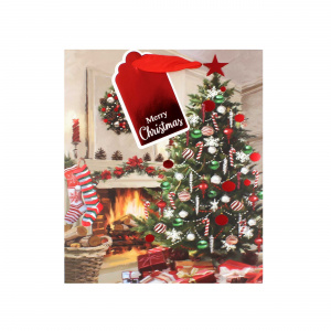 Pungă cadou Crăciun SDE L TRAD XMAS TREE