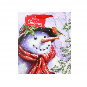 Pungă cadou Crăciun SDE M SNOWMAN - Img 2