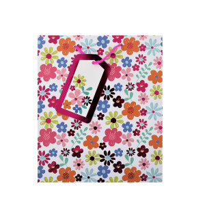 Punga de cadou hartie M FLORAL