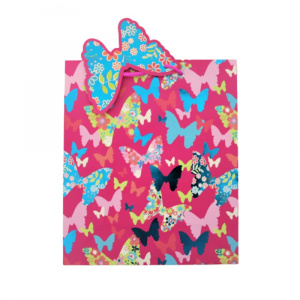 Punga de cadou hartie XL BUTTERFLY - Img 4