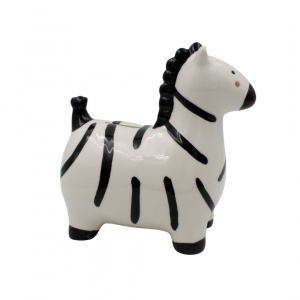 Pușculiță din ceramică model zebră țanțoșă