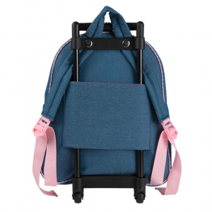 Rucsac Troller, Perletti, cu elefant, pluș detașabil, 38 cm - Img 3