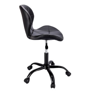 Scaun de birou ENDO, Jumi, pivotant, piele ecologica, negru