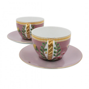 Set 2 cești cu farfurioare, Pip Studio, colecția La Majorelle