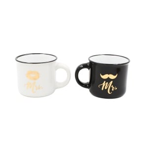 Set 2 Cești Espresso, Nekupto – “Mr. & Mrs.”, 2 x 80 ml