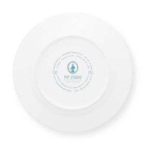 Set 4 farfurii din porțelan, Breakfast, Pip Studio, Light Blue, 21 cm, colecția Flower Festival
