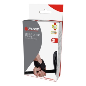 Set curele de ridicare Pure 2 Improve, Negru, 60x4 cm – Suport maxim pentru antrenamentele tale de forță