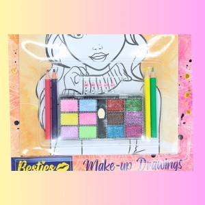 Set de Machiat "Besties Make-up Drawings" – Creativitate și Distracție pentru Copii
