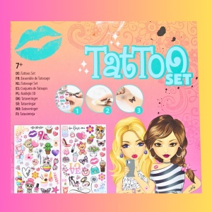 Set de tatuaje temporare, Besties, mov, +7 ani