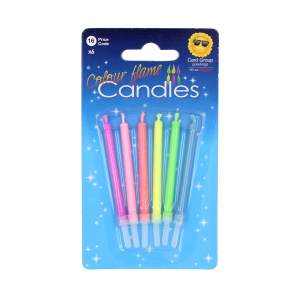 Set lumânări aniversare "Color flame candles"