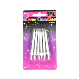 Set lumânări aniversare "Silver candles"