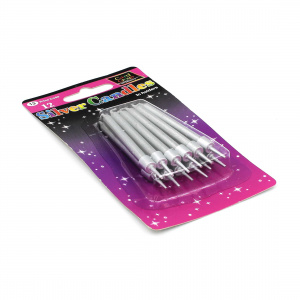 Set lumânări aniversare "Silver candles"