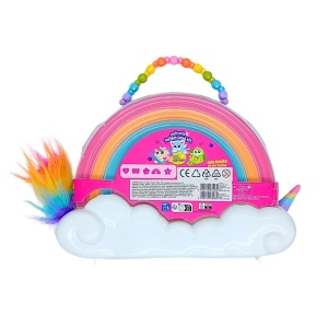 Set mărgele copii, Genie Pets, Twinkle Bead Kit Unicorn, peste 430 piese, portocaliu, galben, roz, 3+ ani