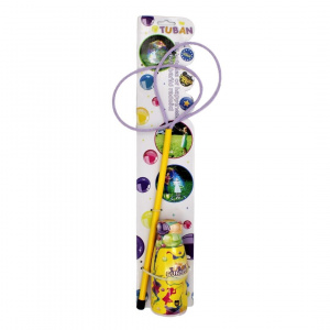 Set solutie sapun Tuban 250ml accesoriu baloane multiple lila 29cm