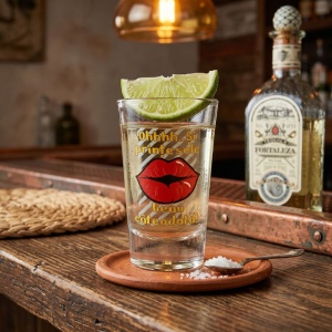 Shot glass, 7 cm, with the message: "Ohhh... Even princesses drink sometimes!" 👄