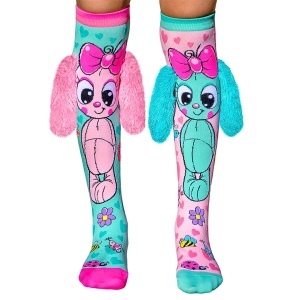 Șosete lungi colorate Madmia pentru fete Bunny toddler 3-5 ani