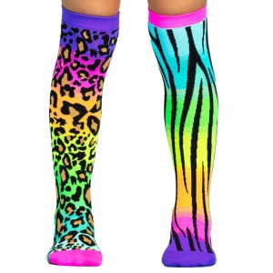 Șosete lungi colorate Madmia pentru fete fantasy Leopard 6-99 ani