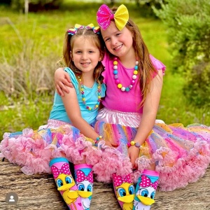 Șosete lungi colorate Madmia pentru fete Fluffy duck 6-99 ani - Img 6