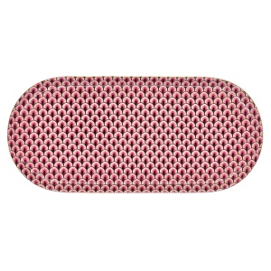 Tavă din porțelan, Pip Studio, Dark Pink, 25 cm, colecția Flowers Festival