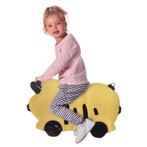 Troller Copii Tip Albină – Valiză Ride-On de Călătorie, Cabin Approved, 52x21x32 cm