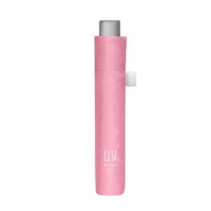Umbrelă extra slim, UV50+, Perletti, culoarea roz pudrat