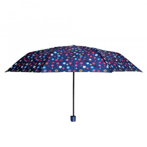Umbrelă Mini Manuală Perletti – Dots & Stripes, Compactă și Ușoară, 4 Modele, Ideală pentru Geantă