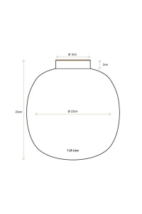 Vaza decorativă, din metal, Green, 23cm, Pip Studio