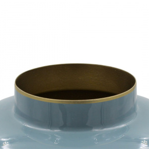Vază decorativă rotundă, metalică, Pip Studio, 23cm, Light Blue