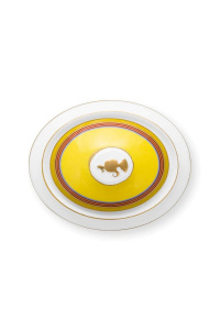 Zaharniță porțelan, Pip Studio, Stripes Yellow, 550ml, colecția Pip Chique - Img 3
