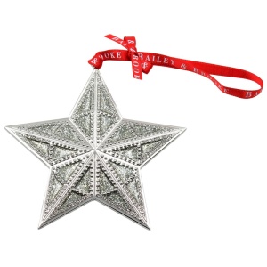 Set cadou Bailey & Brooke – 3 decorațiuni metalice elegante de Crăciun