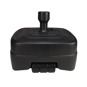 Bază parasolar patrătă, gegru, 45L – suport umbrelă grădină stabil, pentru terasă și exterior