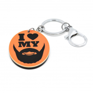 Breloc cu mesaj - I heart my Beard - Img 2