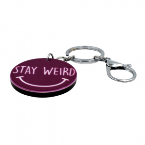 Breloc cu mesaj - Stay Weird - Img 2