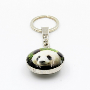 Breloc otel inoxidabil imagine animalut Panda