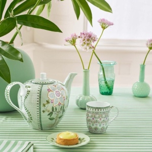 Cană din porțelan, colecția Lily & Lotus, Light Green, 145 ml, Pip Studio