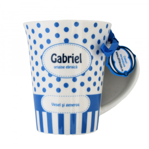 Cană din porțelan personalizată Gabriel