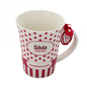 Cană din porțelan personalizată Silvia