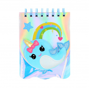 Carnețel, 3D, Delfin unicorn, 80 pagini - Img 1